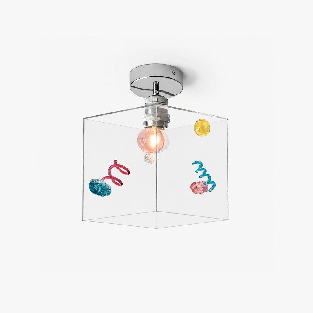 Mivella Glass Cube Ceiling Light 4