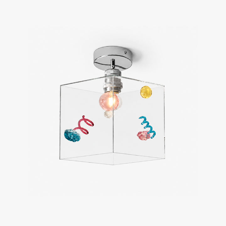 Mivella Glass Cube Ceiling Light 4