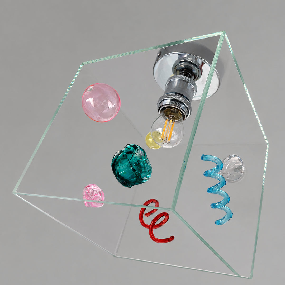 Mivella Glass Cube Ceiling Light 9