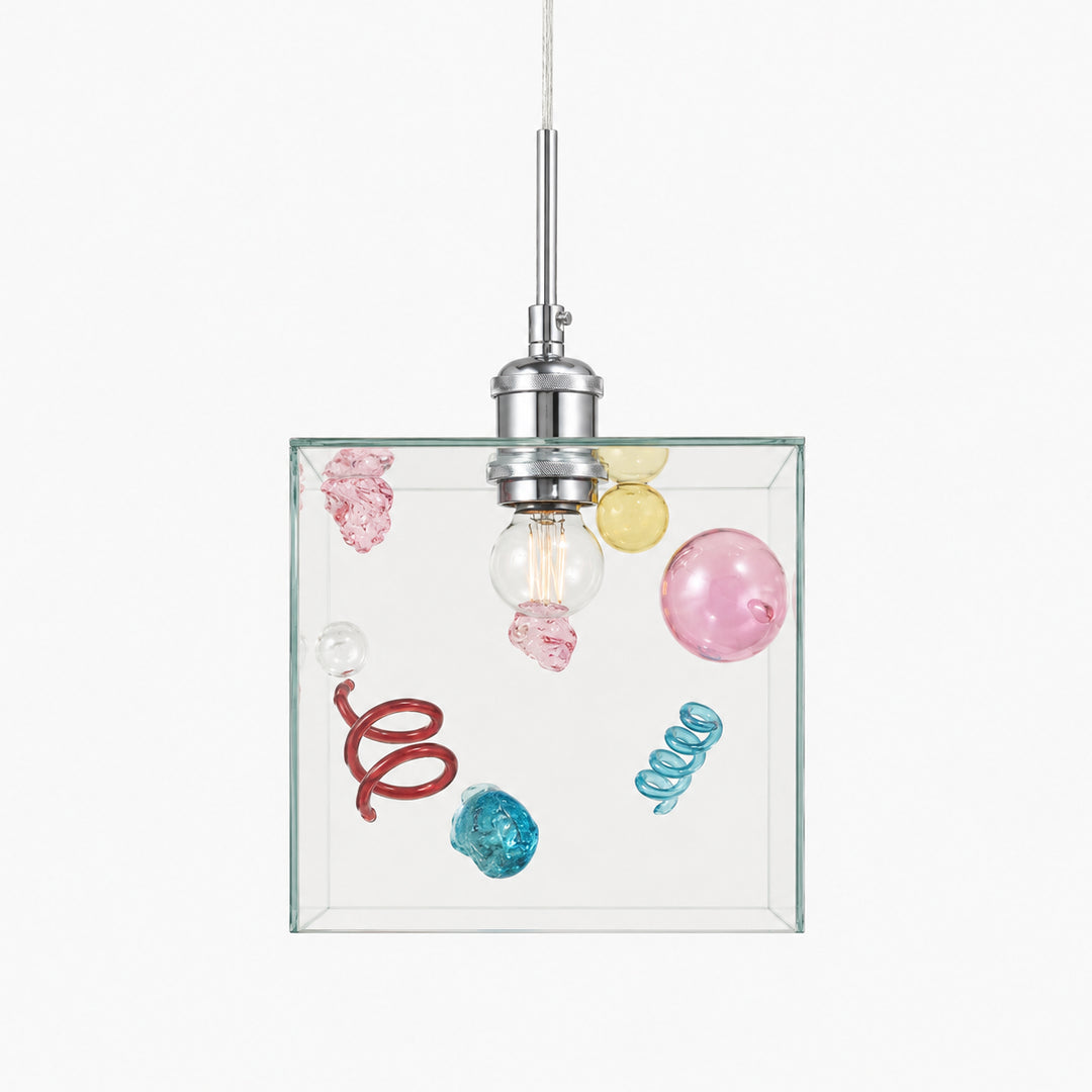 Mivella Glass Cube Pendant Light 1