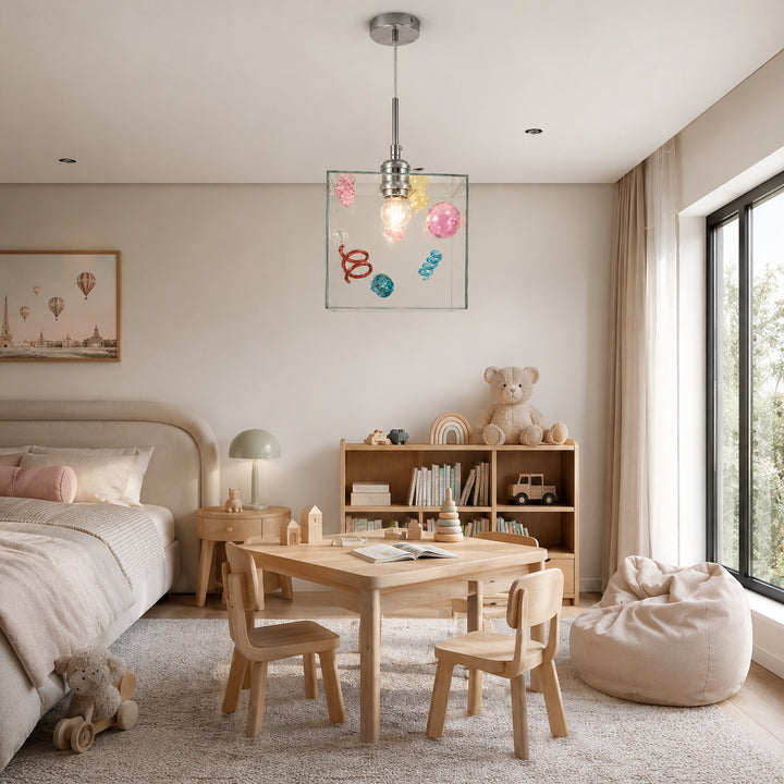 Mivella Glass Cube Pendant Light 10