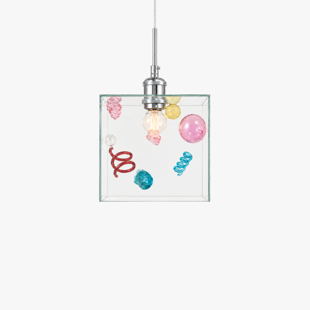 Mivella Glass Cube Pendant Light 3