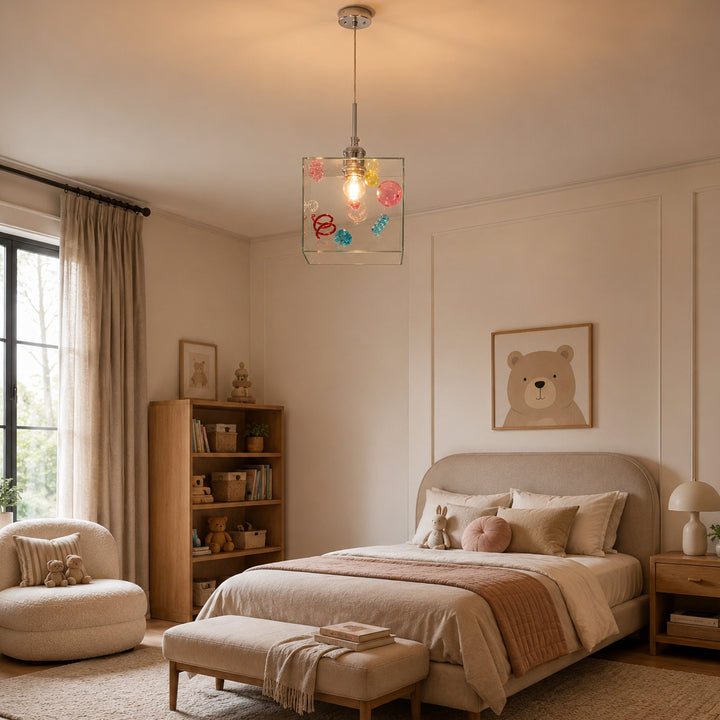 Mivella Glass Cube Pendant Light 5