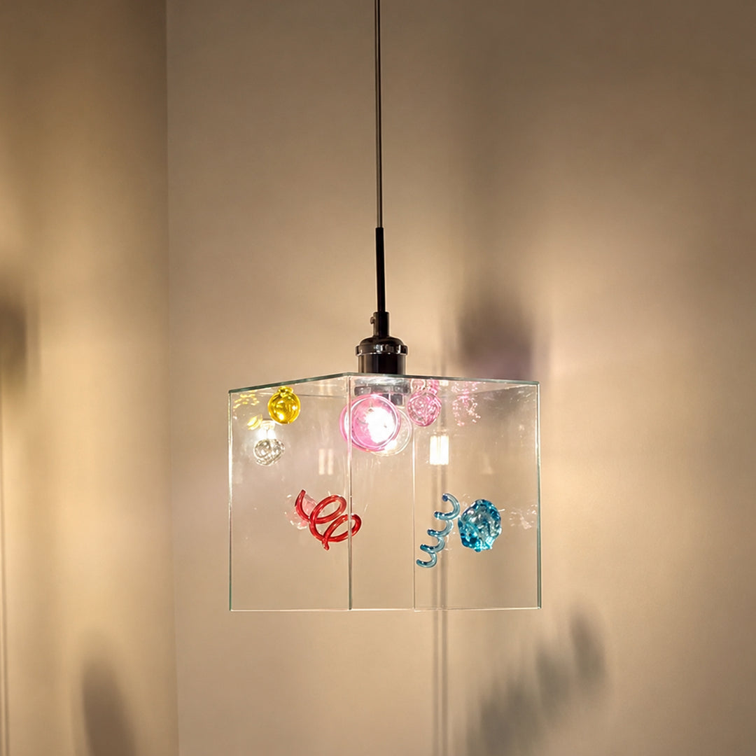 Mivella Glass Cube Pendant Light 6