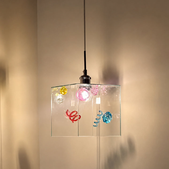 Mivella Glass Cube Pendant Light 6