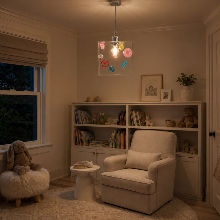 Mivella Glass Cube Pendant Light 7