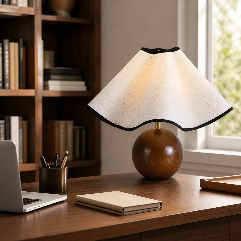 Modern Scalloped Table Lamp 12