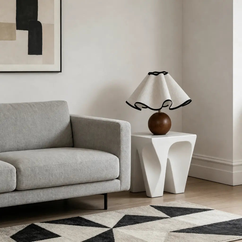 Modern Scalloped Table Lamp 13