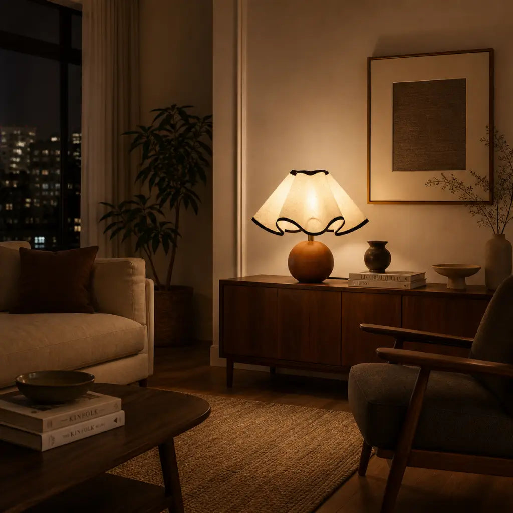 Modern Scalloped Table Lamp 6