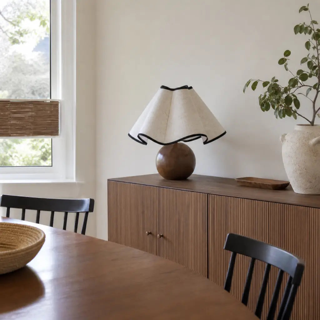 Modern Scalloped Table Lamp 7