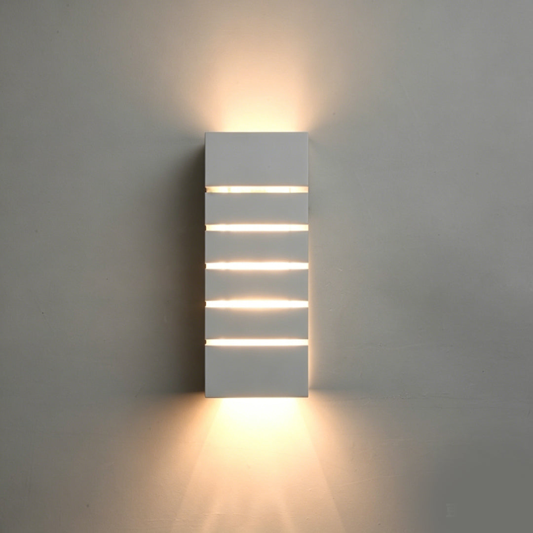 Modern Slatted Plaster Wall Lamp 7