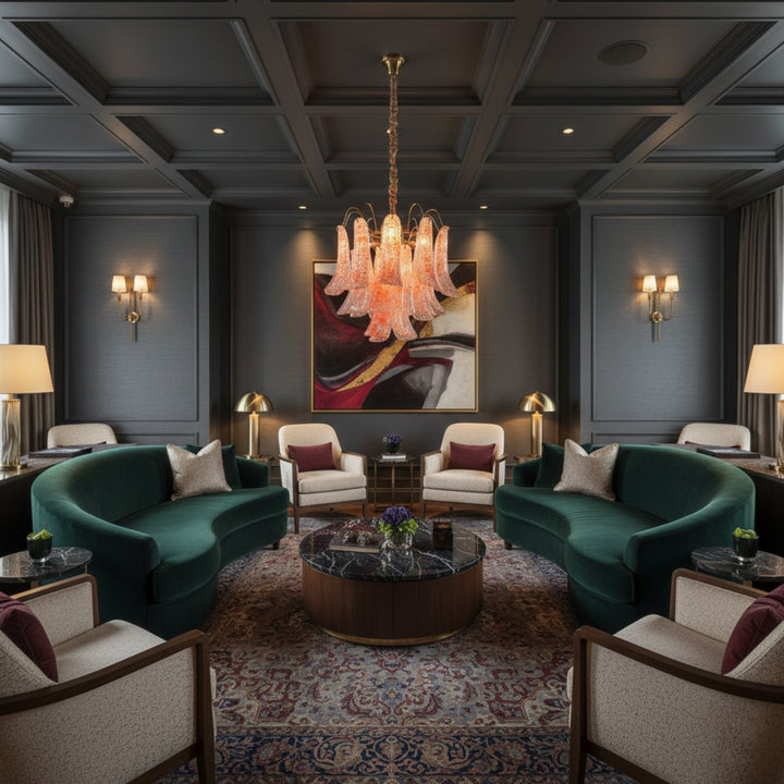 Morvian Murano Glass Chandelier