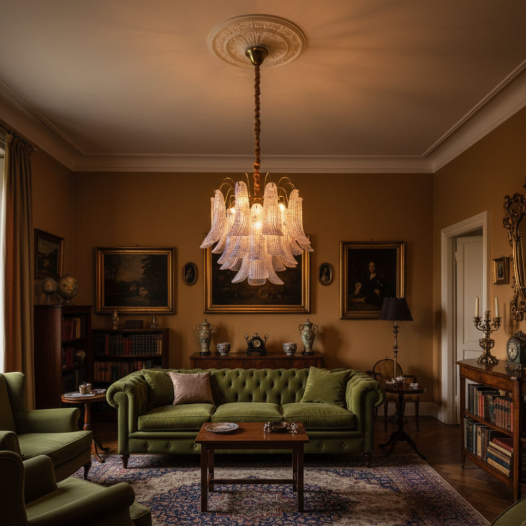 Morvian Murano Glass Chandelier