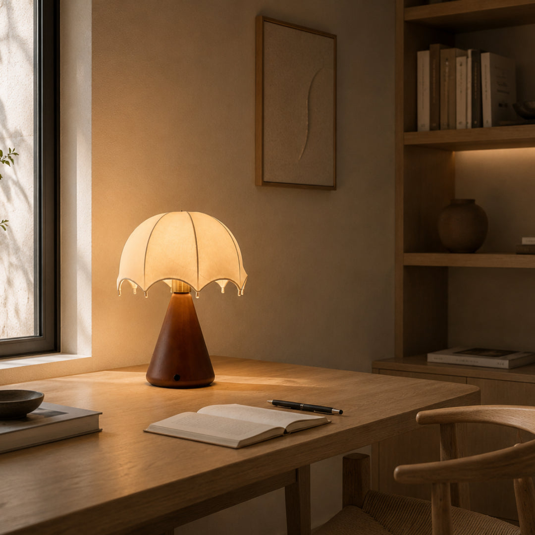 Mushroom Silk Table Lamp 4