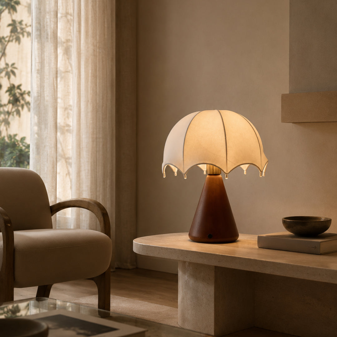 Mushroom Silk Table Lamp 5