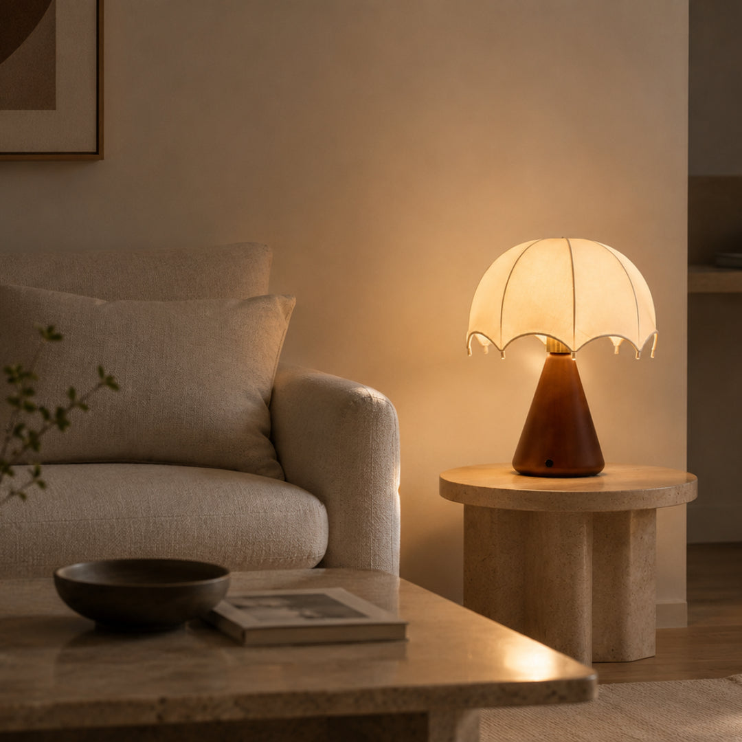 Mushroom Silk Table Lamp 6