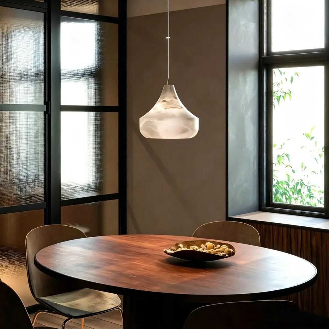 Nara Cone Alabaster Pendant Light 10