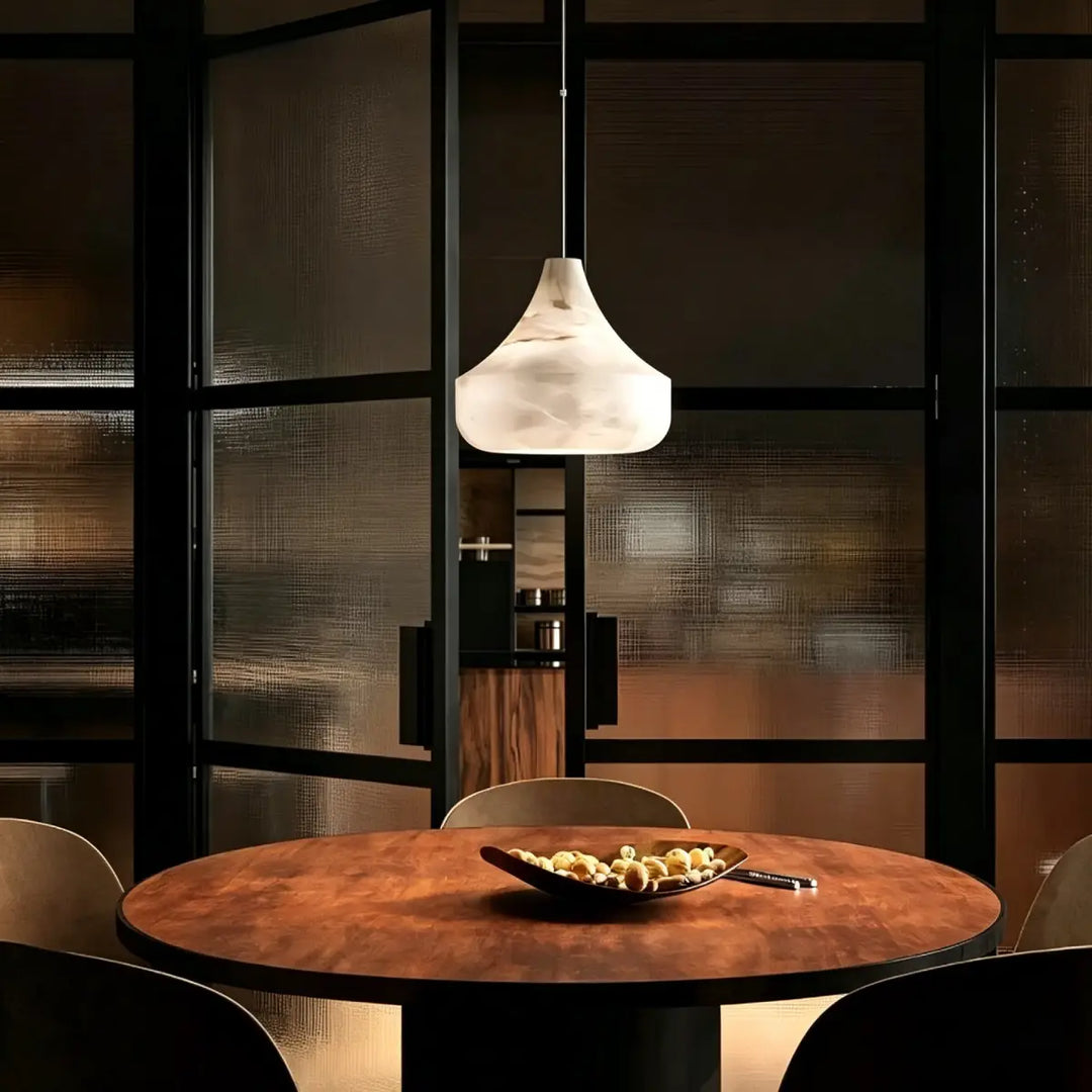Nara Cone Alabaster Pendant Light 12