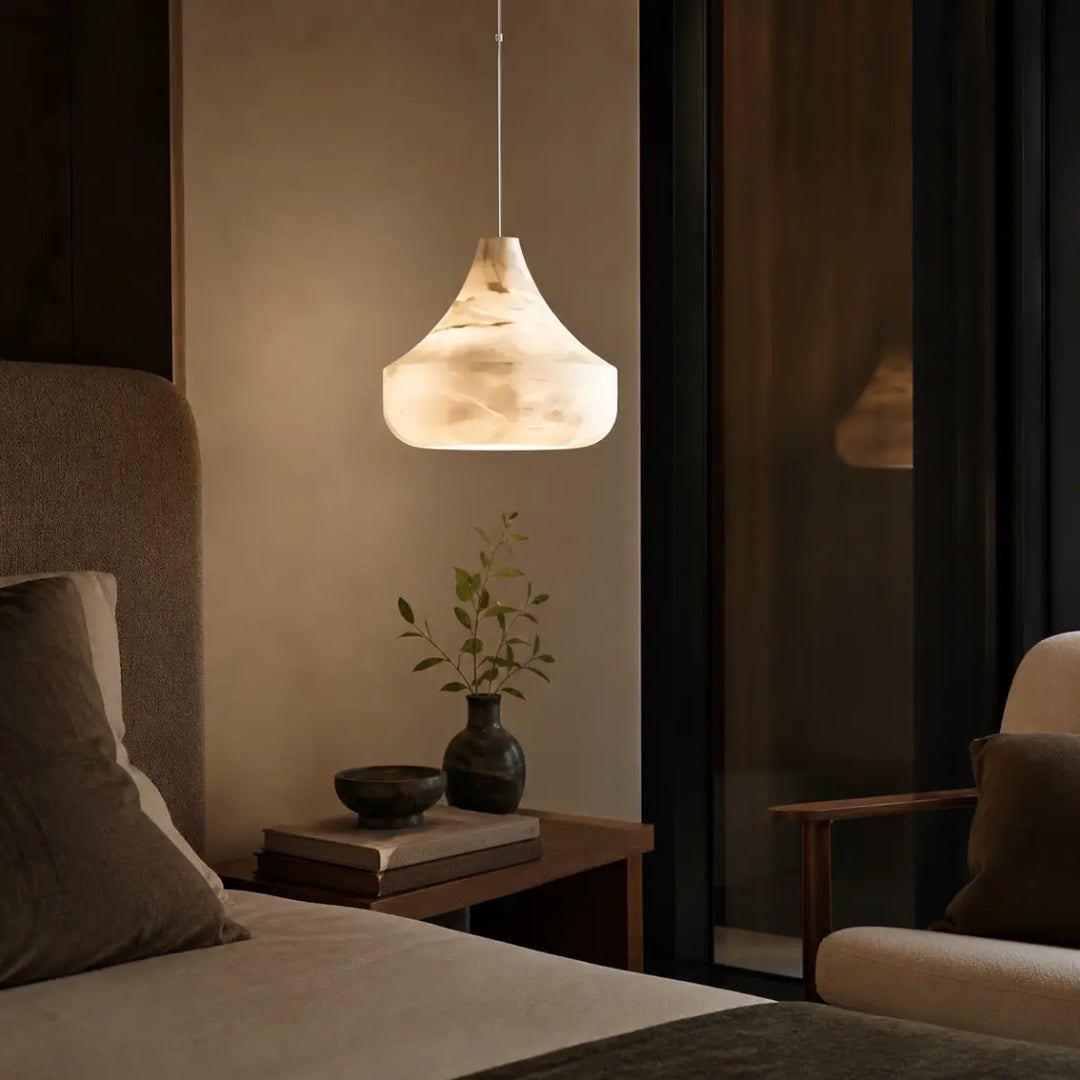 Nara Cone Alabaster Pendant Light 5
