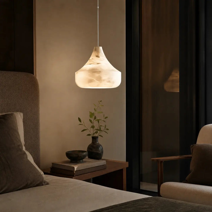 Nara Cone Alabaster Pendant Light 5