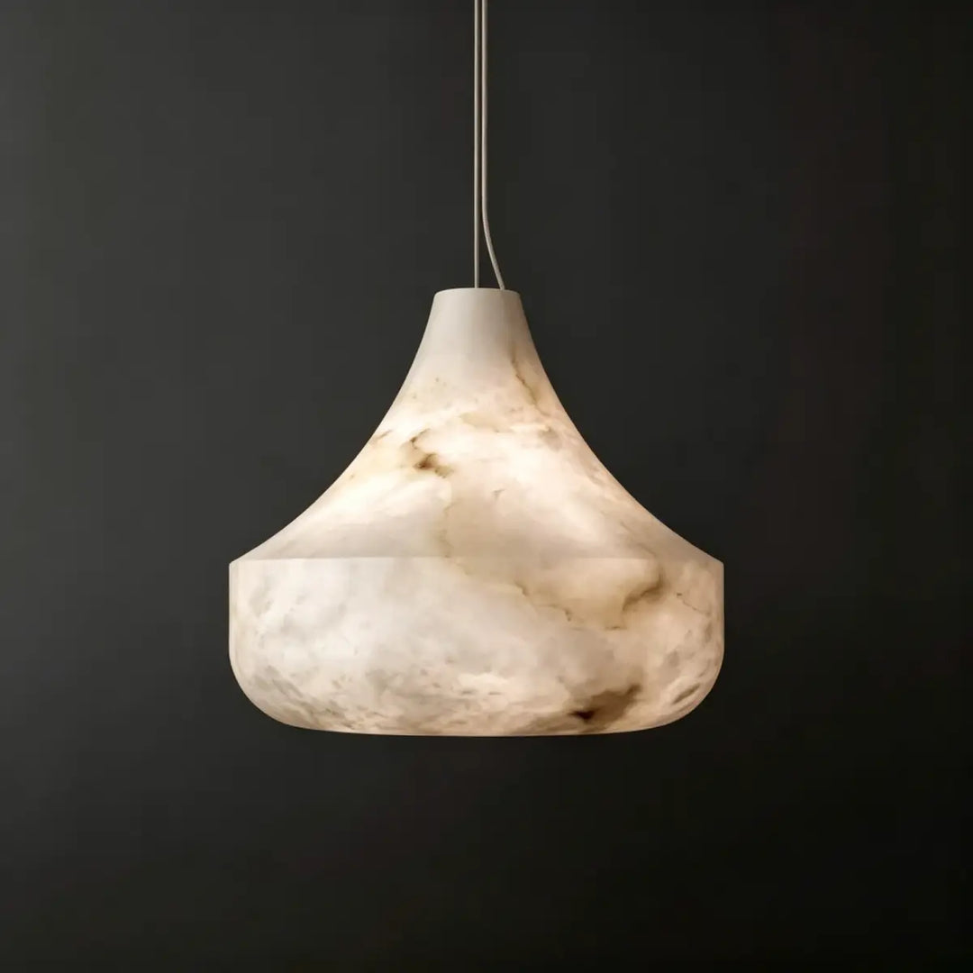 Nara Cone Alabaster Pendant Light 7
