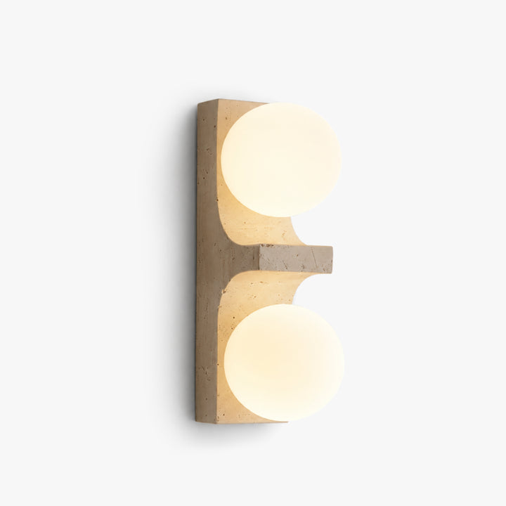 Narevona Travertine Globe Wall Lamp 7