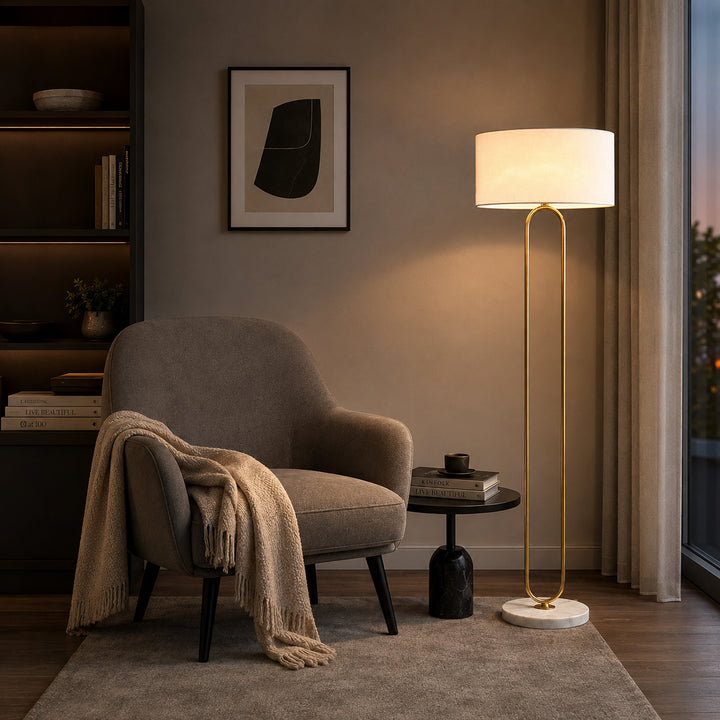 Narevune Marble Loop Floor Lamp 1