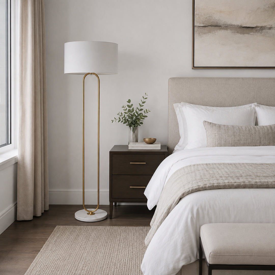 Narevune Marble Loop Floor Lamp 2