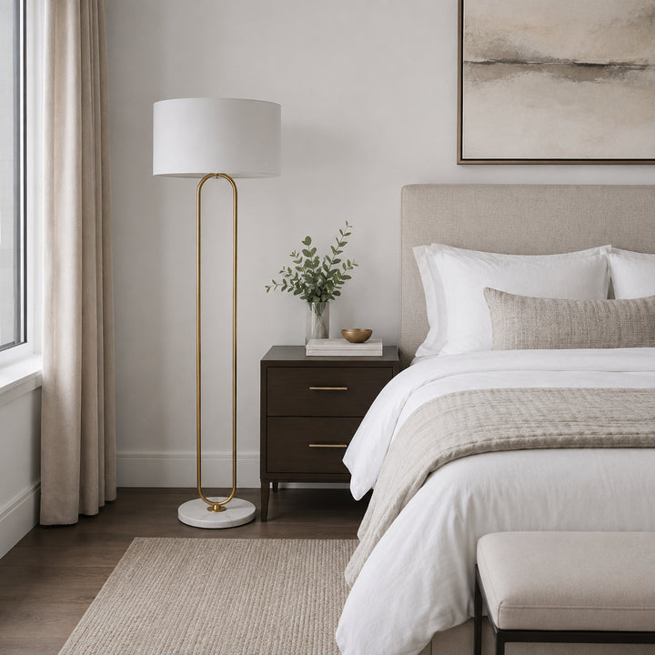 Narevune Marble Loop Floor Lamp 2