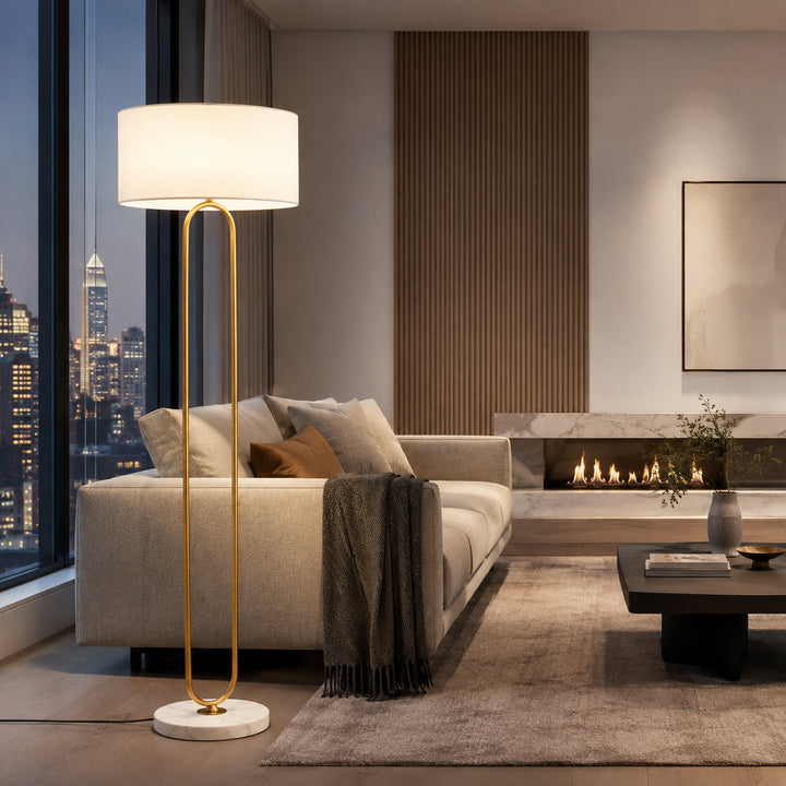 Narevune Marble Loop Floor Lamp 3