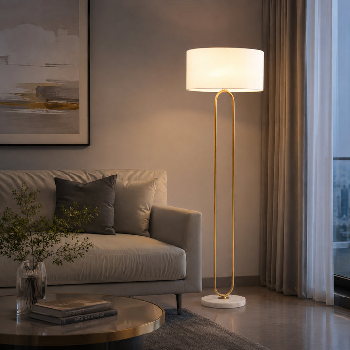 Narevune Marble Loop Floor Lamp 4