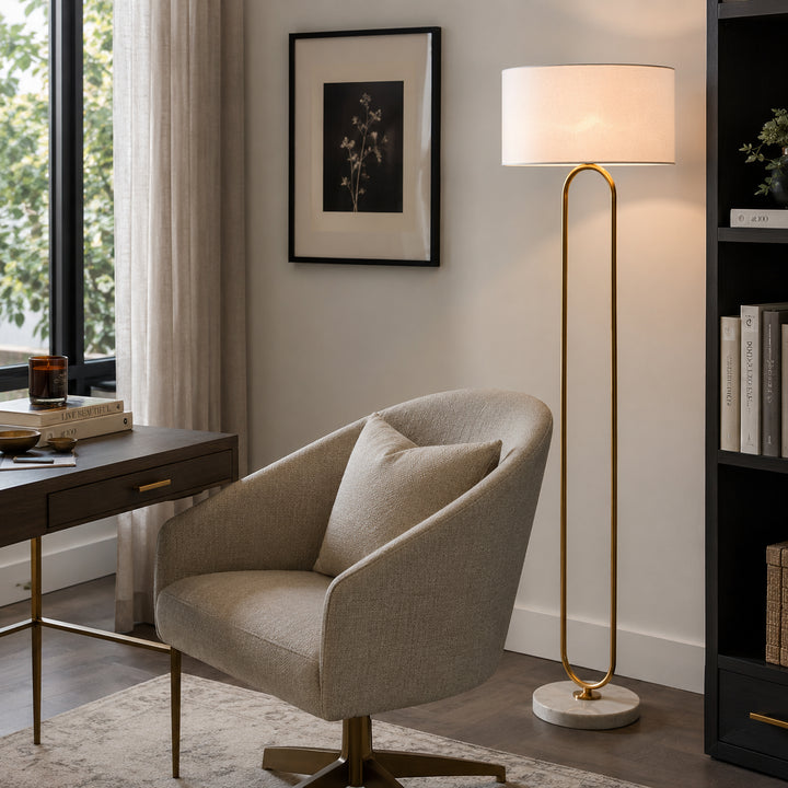 Narevune Marble Loop Floor Lamp 9
