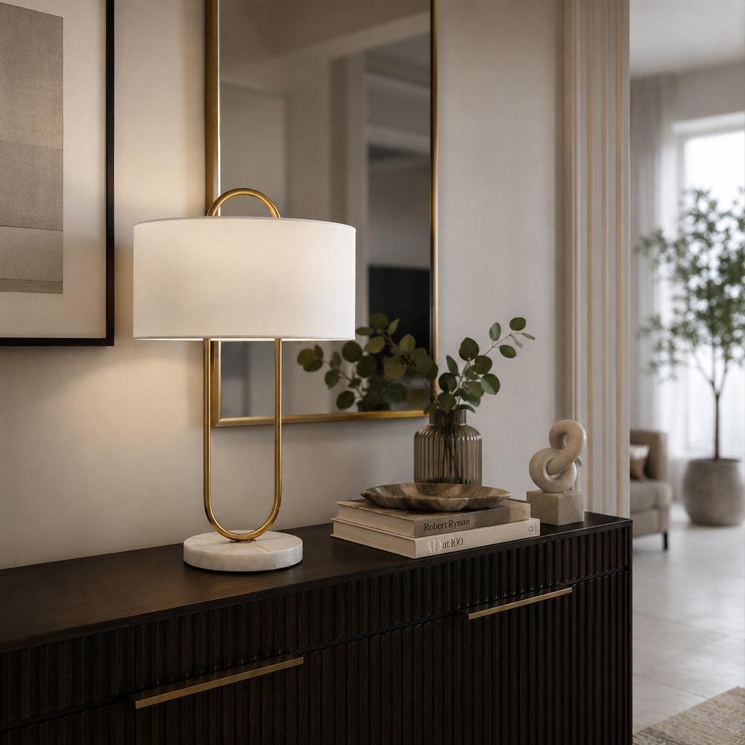Narevune Marble Loop Table Lamp 1