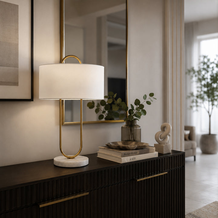 Narevune Marble Loop Table Lamp 1