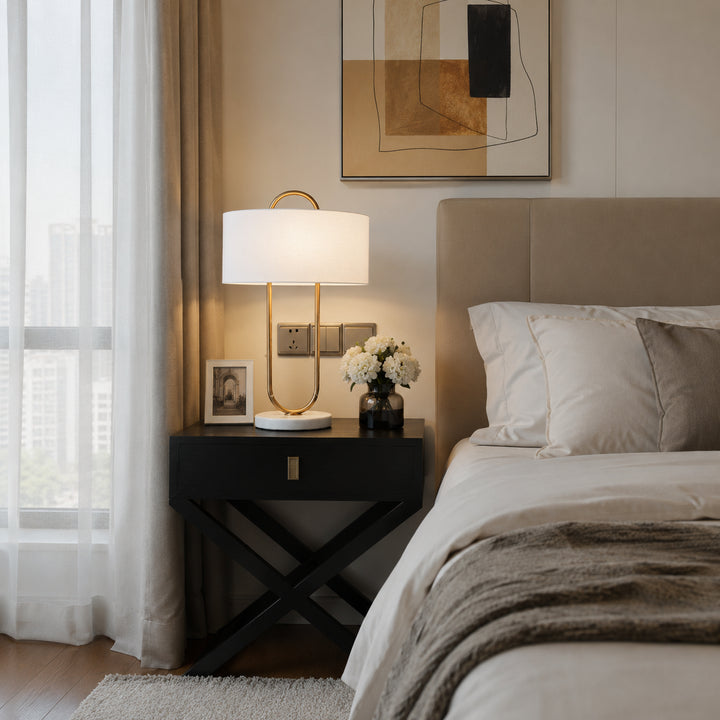 Narevune Marble Loop Table Lamp 4