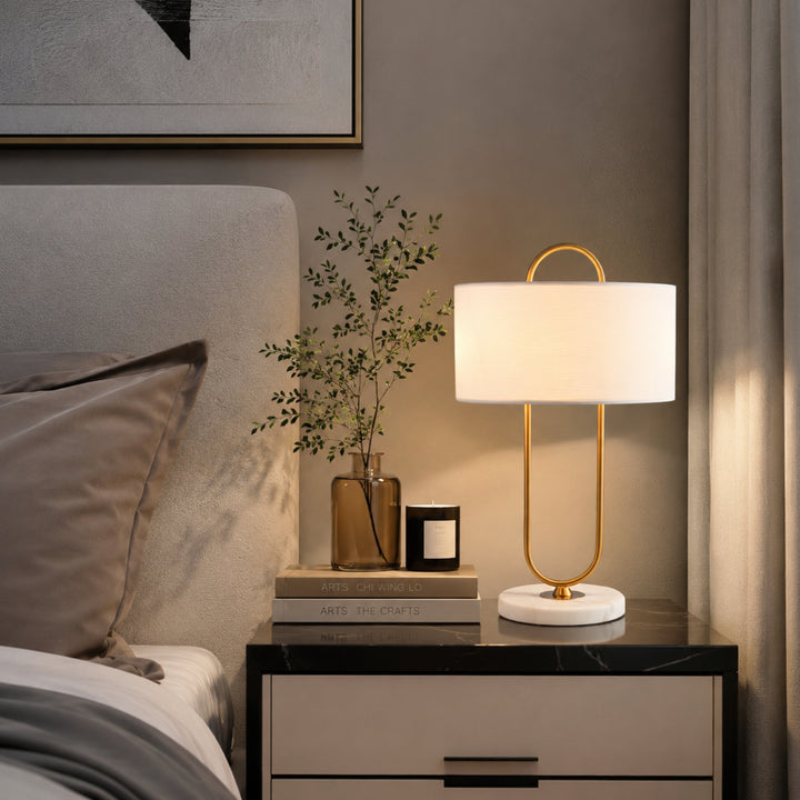 Narevune Marble Loop Table Lamp 5