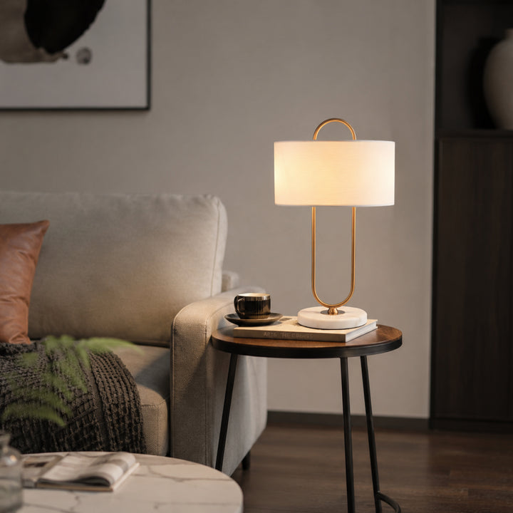 Narevune Marble Loop Table Lamp 9
