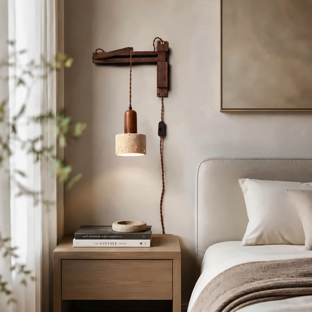 Nerav Wood Arm Wall Lamp 6
