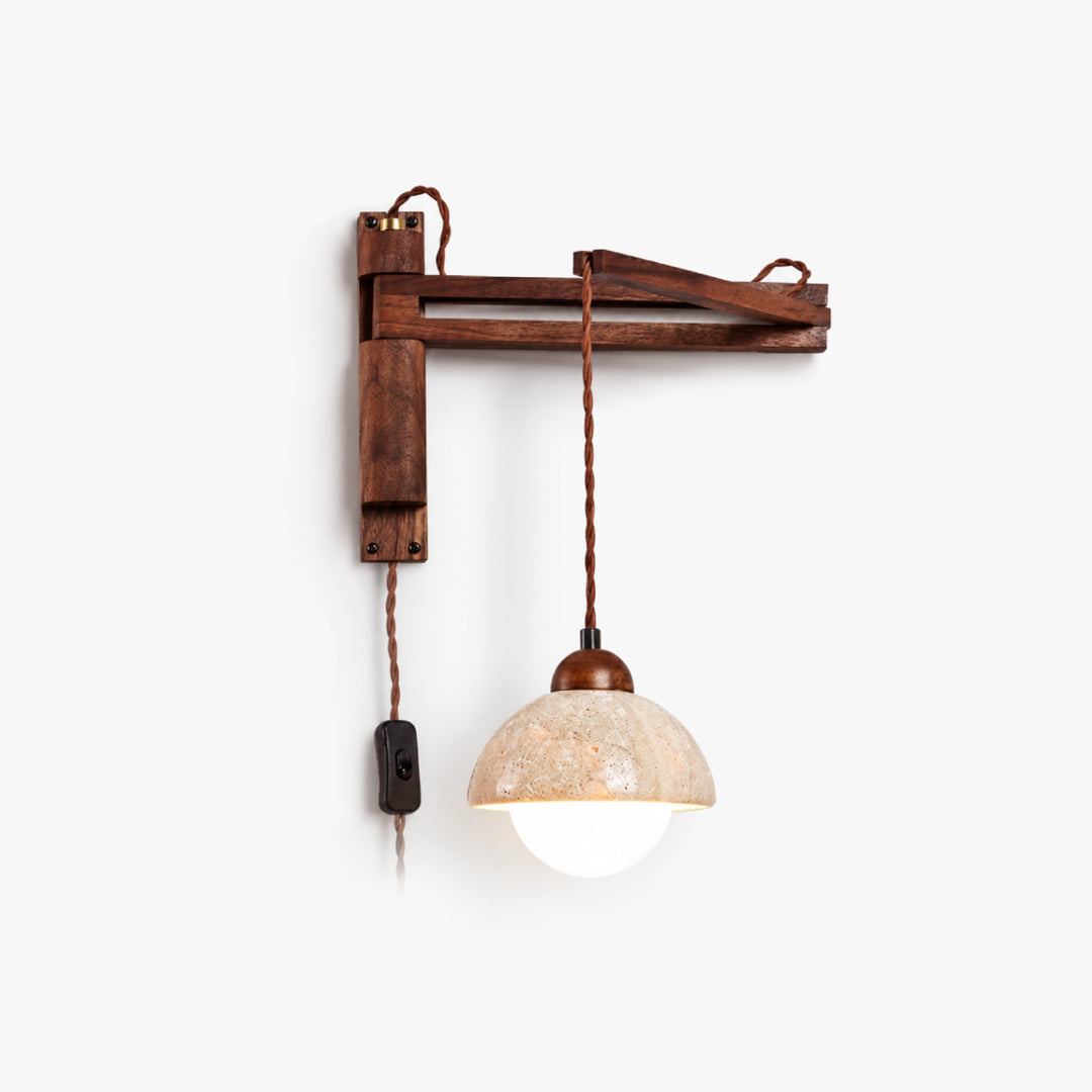 Nerav Wood Arm Wall Lamp 8