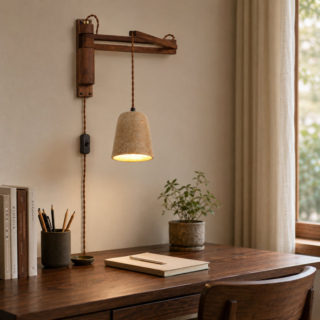 Nerav Wood Plug-in Wall Lamp 5