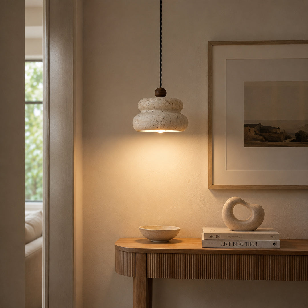 Nerivaro Travertine Pendant Light 4