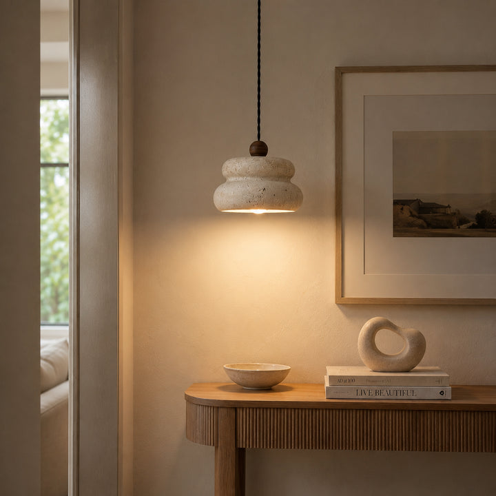 Nerivaro Travertine Pendant Light 4