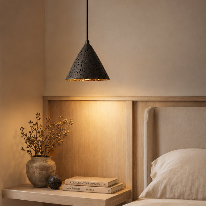 Nolvaren Travertine Cone Pendant Light 1