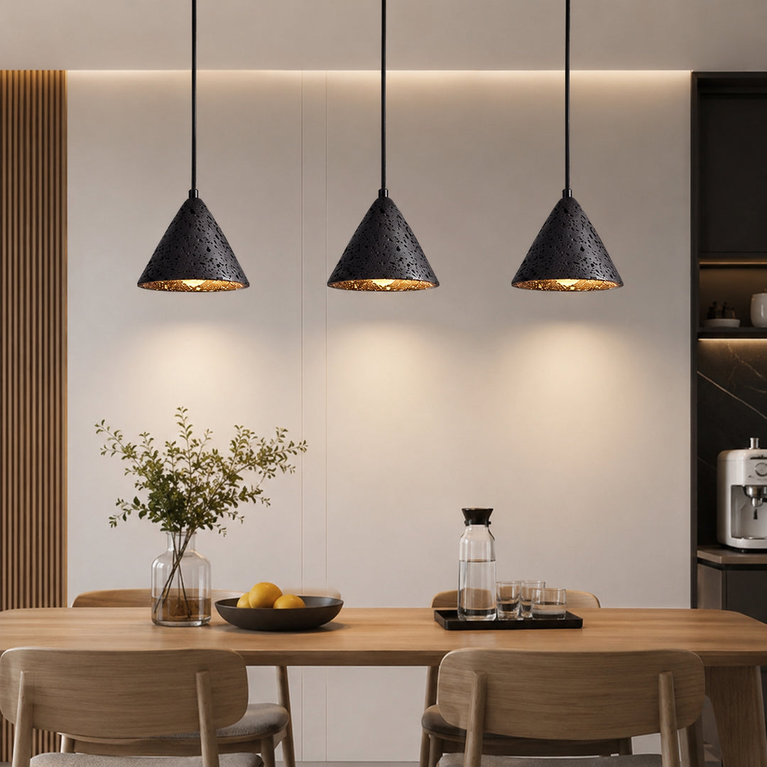 Nolvaren Travertine Cone Pendant Light 3
