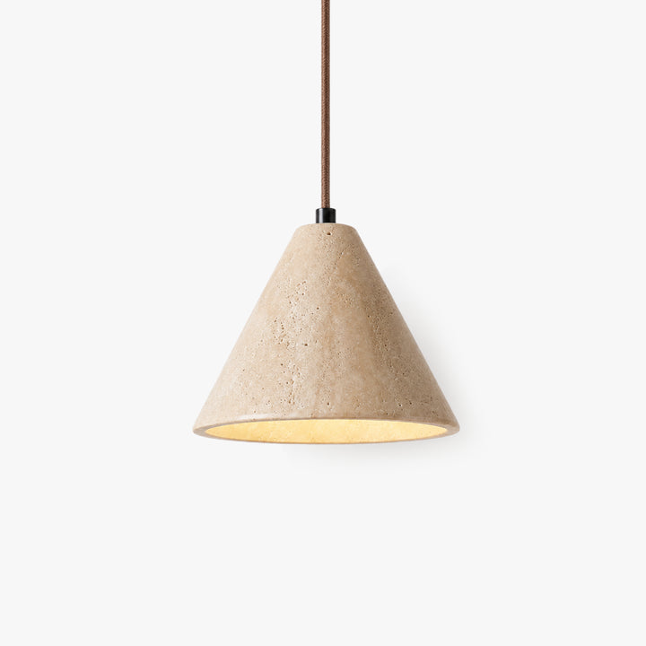Nolvaren Travertine Cone Pendant Light 7