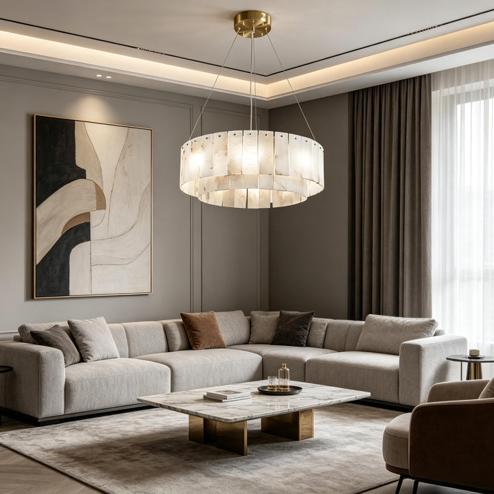 Nona Alabaster Chandelier 4