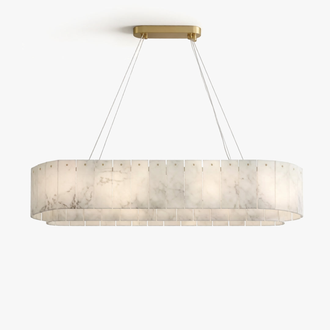 Nona Linear Alabaster Chandelier 1