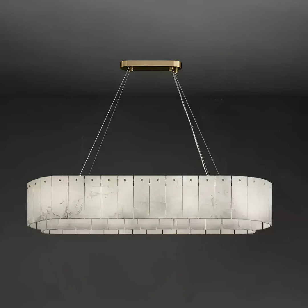 Nona Linear Alabaster Chandelier 11