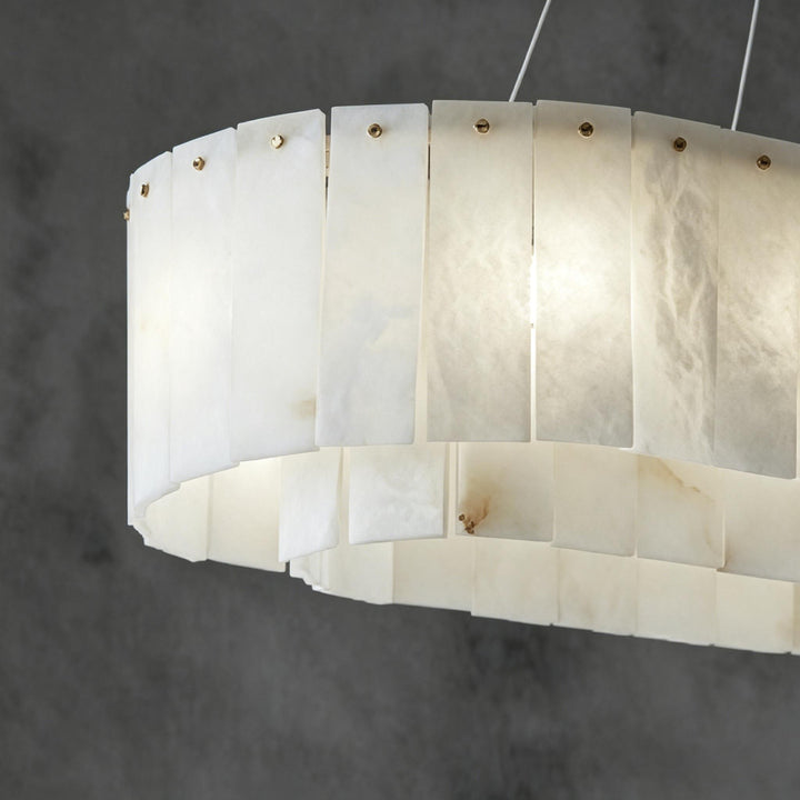 Nona Linear Alabaster Chandelier 8