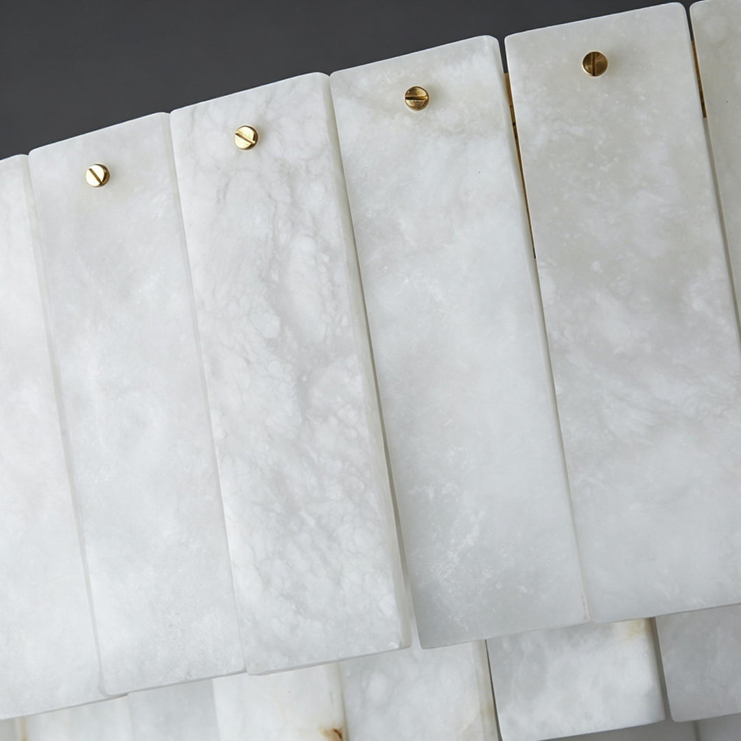 Nona Linear Alabaster Chandelier 9